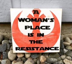 A woman's place is in the resistance Meme Template