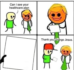 Thank You Orange Jesus Meme Template