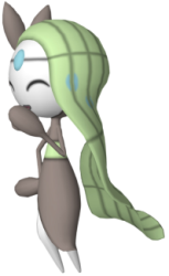 Meloetta laughing 3 Meme Template