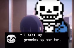 I beat my grandma up Meme Template