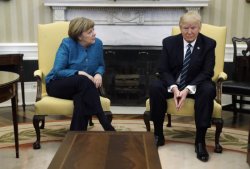 Trump and Merkel Meme Template