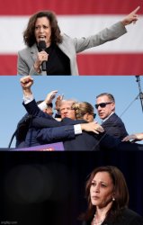 Trump Kamala rhetoric Meme Template