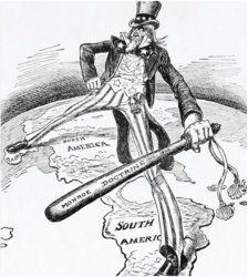 Uncle Sam with the Monroe Doctrine bat Meme Template