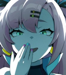 zenless zone zero nicole smug Meme Template