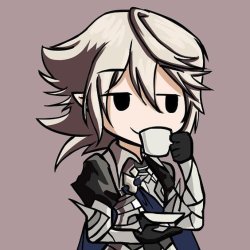 male Corrin sipping tea Meme Template
