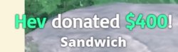 $400 sandwich Meme Template