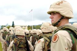 US Soldiers wearing the PASGT Helmet in Hawaii Meme Template