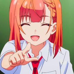 Aika Natsukawa pointing and laughing Meme Template