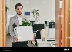 Man Fired Leaves with Box Meme Template