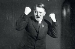 Hitler Raising Fist Meme Template