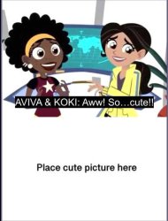 Aviva and Koki see someone/something cute template Meme Template