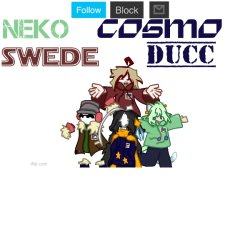 Cosmo, Swede, Ducc, Neko Shared temp Meme Template