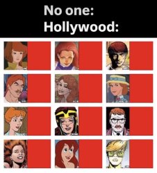 No one: Hollywood: Meme Template