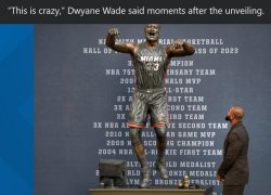 Dwyane Wade statue Meme Template