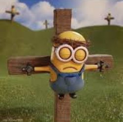 crucified minion Meme Template