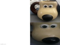 Gromit calm/angry Meme Template