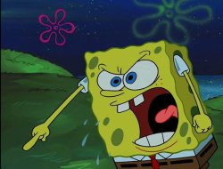 Spongebob Yelling Gary Meme Template