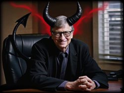 Bill Gates is the Devil Meme Template