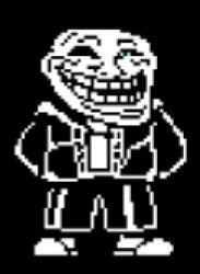 troll face sans Meme Template