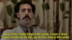 Borat king in the castle Meme Template