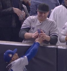 Yankee fan grab Meme Template