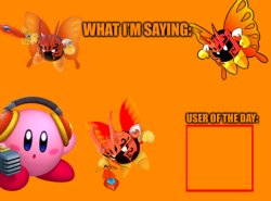 Spooky_Kirbeeee Announcement temp (MORPHO KNIGHT!!!!) Meme Template