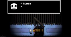 Blank sans, credit to dr gaster Meme Template