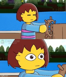 Frisk stare Meme Template