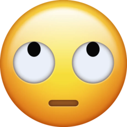 rolling eyes emoji transparent Meme Template