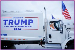 TRUMP GARBAGE TRUCK 03 Meme Template