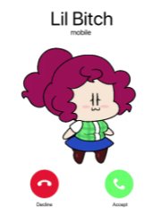 lil miss is calling Meme Template