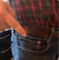 Blue jeans pocket Meme Template