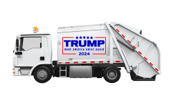 TRUMP Garbage Truck Left Meme Template