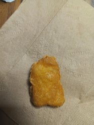 A totally normal chicken nugget Meme Template