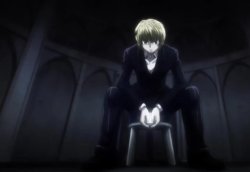 kurapika sitting Meme Template