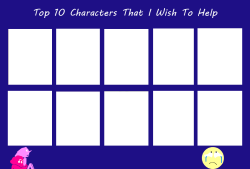 top 10 characters that i wish to help Meme Template