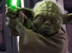 Yoda holding saber Meme Template