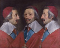 Cardinal Richelieu - triple portrait Meme Template