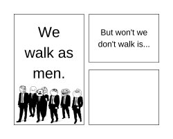 We Don't Walk Meme Template