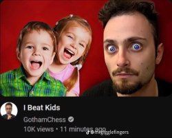 I beat kids Meme Template