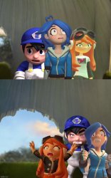 Meggy, Tari, and SMG4 Call a who FOR 5 MINUTE Meme Template