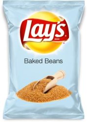 Lays baked beans chips Meme Template