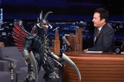 Gigan on the tonight show Meme Template