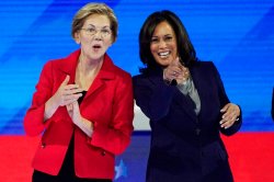 Kamala and pocahontas Meme Template