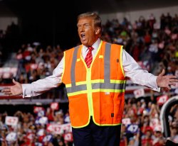 Donald Trump High Vis Vest Meme Template