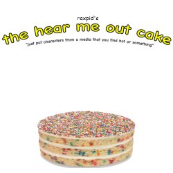 the hear me out cake Meme Template