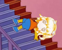 Anime stairs Meme Template