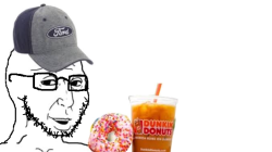 Dunkin Donuts Ford groomer soyjak Meme Template