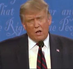 Trump Busted Scooter at Dump blank Meme Template