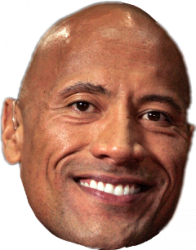 Dwayne Johnson head Meme Template